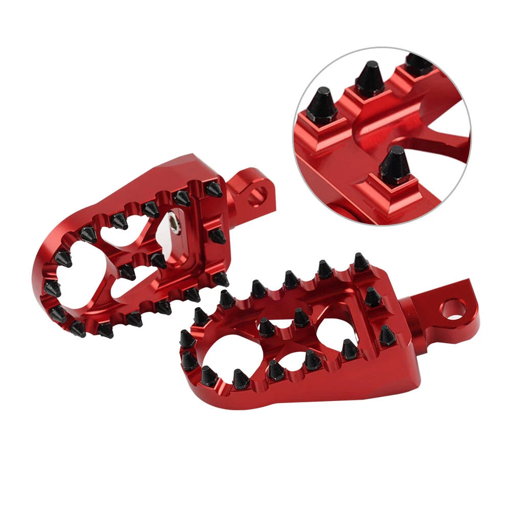 CNC Wide Fat Foot Pegs for Harley Dyna Sportster Fatboy