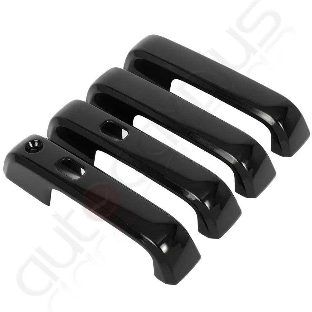 Set of 2 Door Handle Covers for Ford F-150 (2015–2020) Glossy Black