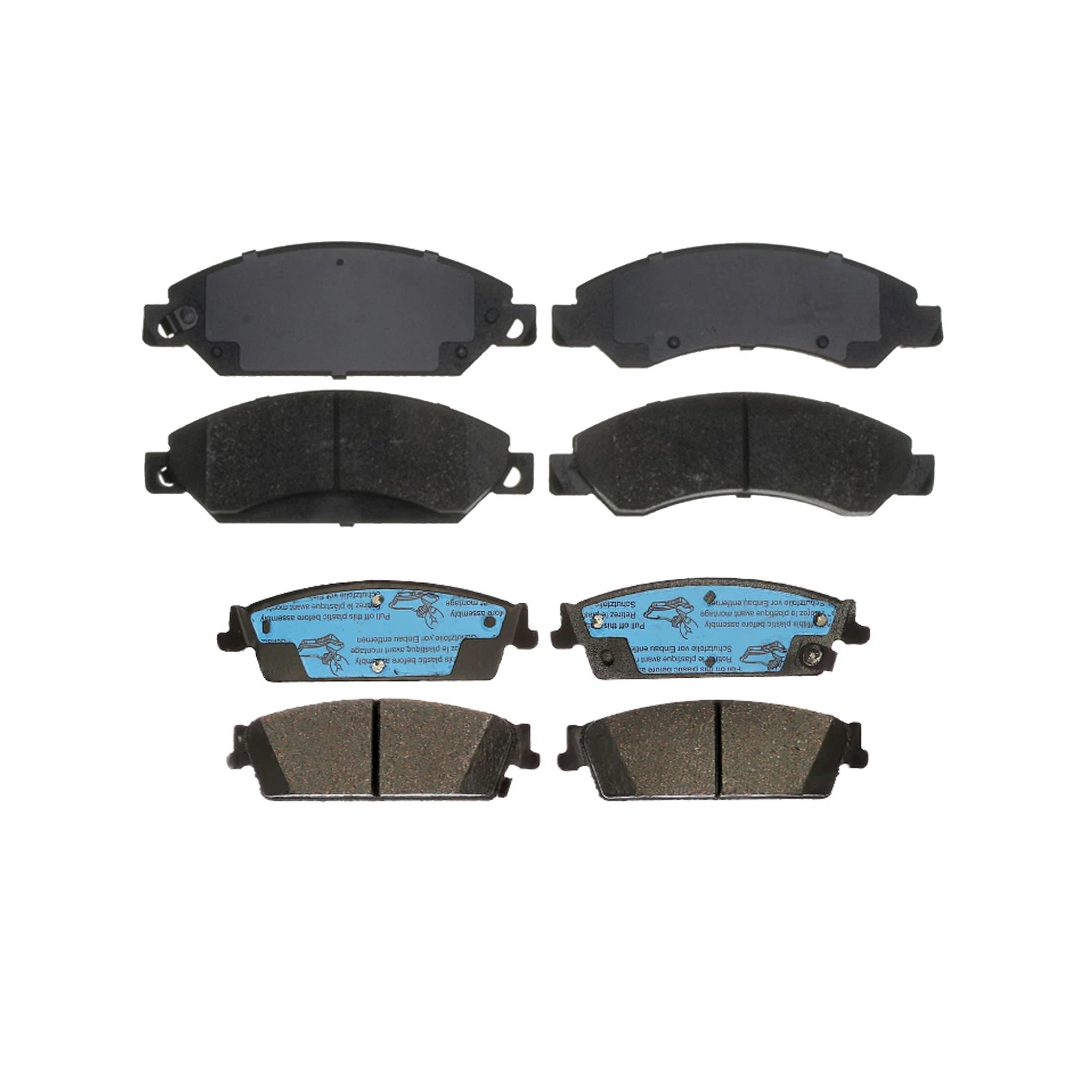 Set of 4 ACDelco Silver-Ceramic Disc Brake Pads for Escalade Avalanche Yukon (2002–2014)