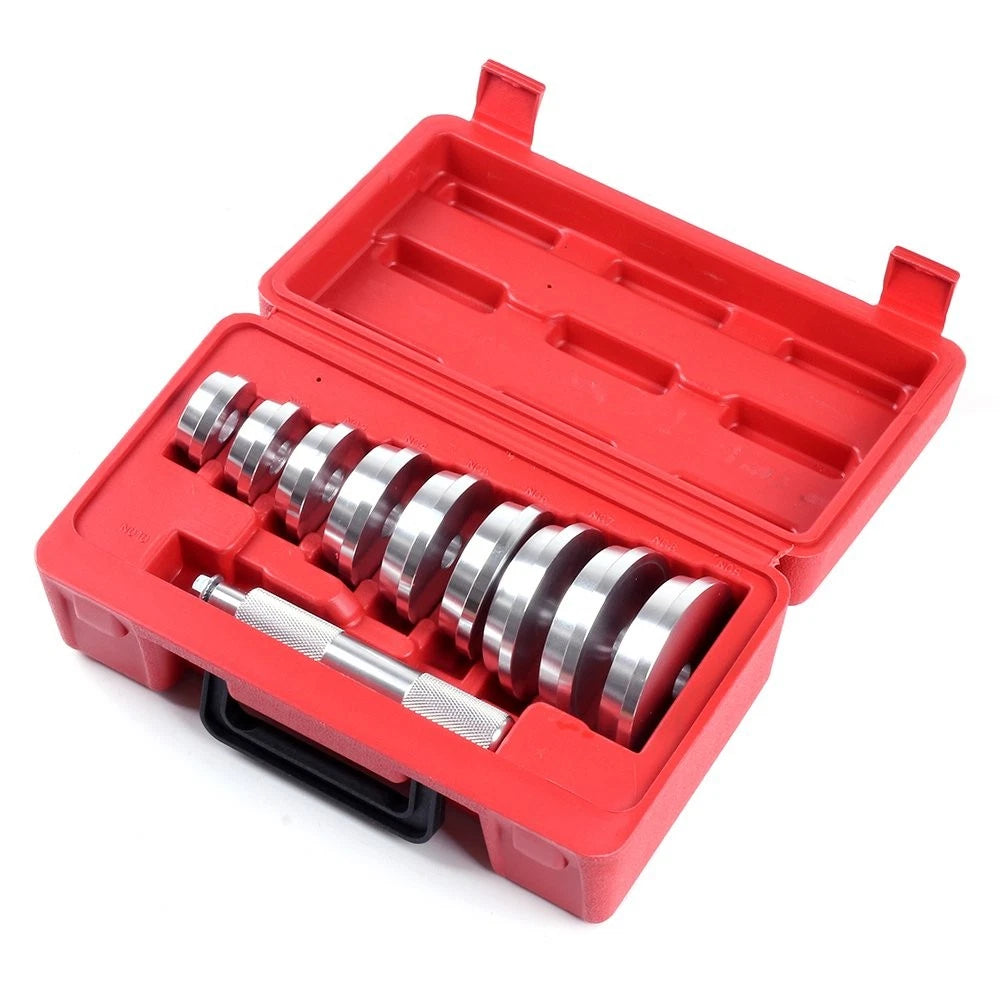 Set of 10 Auto Bearing Race & Seal Driver for Wheel Axle Bearings