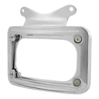 Chrome Curved Laydown License Plate Mount Light for Harley Street Road Glide