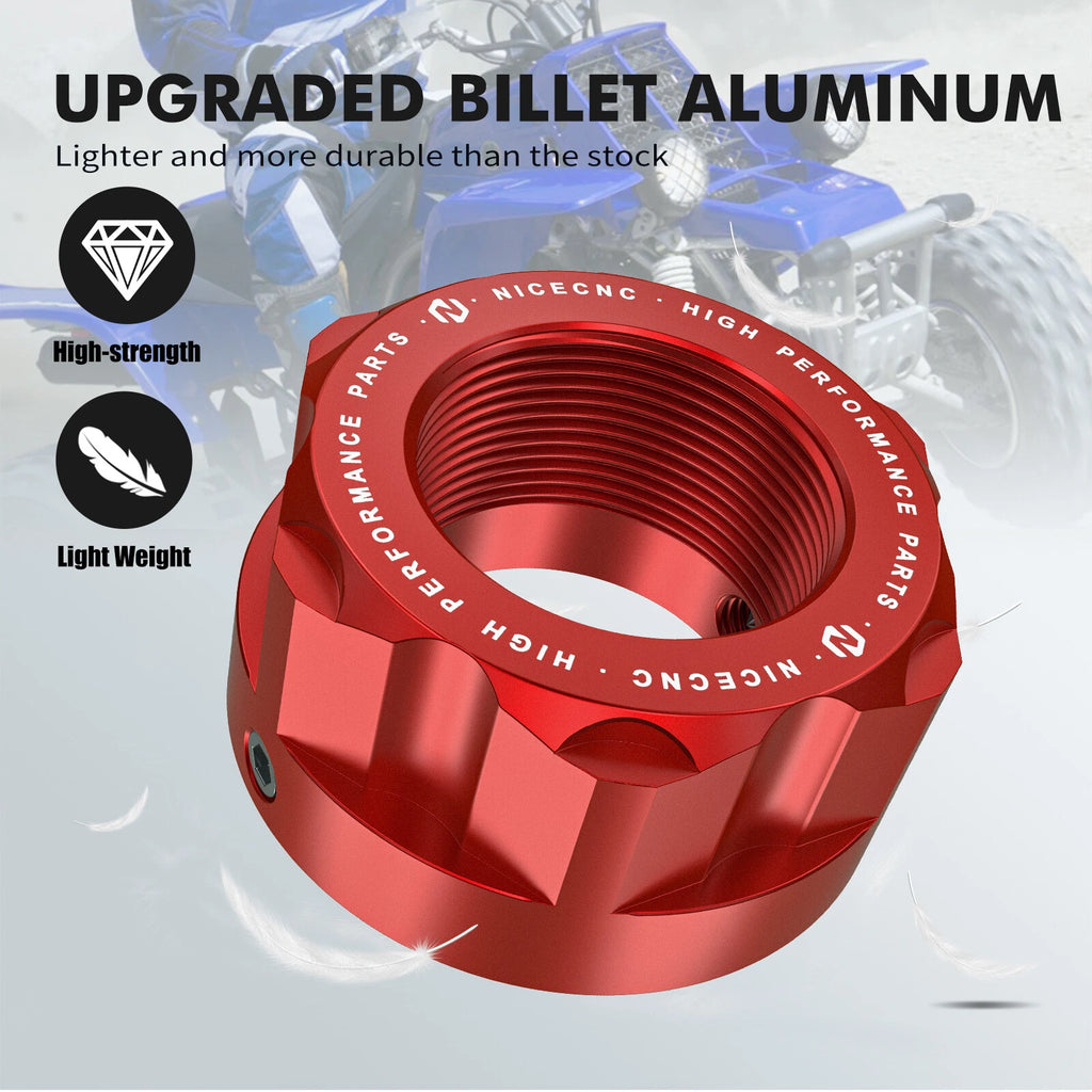 Rear Axle Lock Jam Nut for Yamaha Blaster 200 Banshee 350 (1988–2006) Red