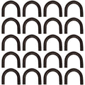 Set of 20 Weld-on 1/2" Thick D-Ring Tie Down for Truck Trailer (TL20012)