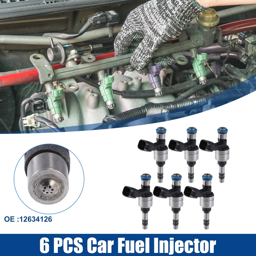 6pcs Fuel Injector Nozzle for Chevrolet Colorado 3.6L (2015–2016) 12634126