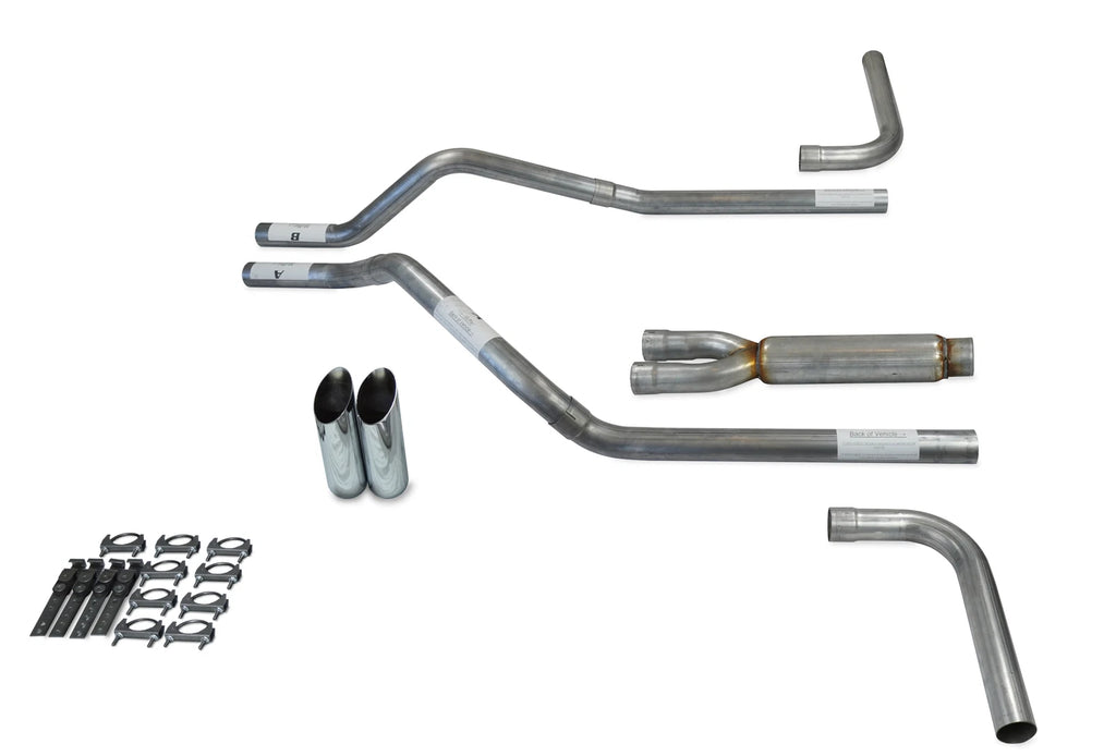 Dual Exhaust Kit for GMC Jimmy (1992–1994) - 2.5" Glasspack Slash Tips