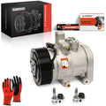 A/C Compressor with 10-Groove Pulley & Clutch for Ford Mustang (2010–2014)