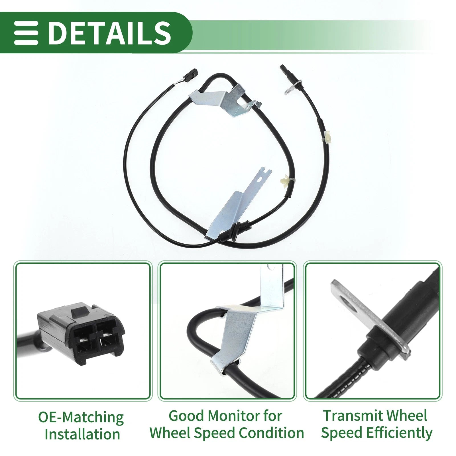 ABS Wheel Speed Sensor for Suzuki Swift Sport (2004–2010) No. 5632057K00 Rear Left