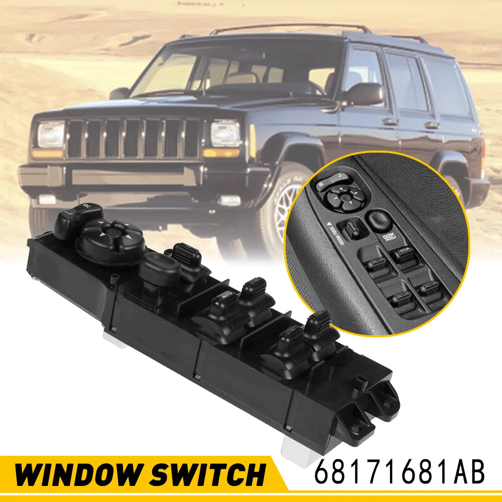 Master Power Window Control Switch for Jeep Cherokee (1997–2001)