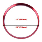 4PCS Red Aluminum Wheel Hub Cap Ring Covers for Audi A4 Q5 TT (2008-2016)