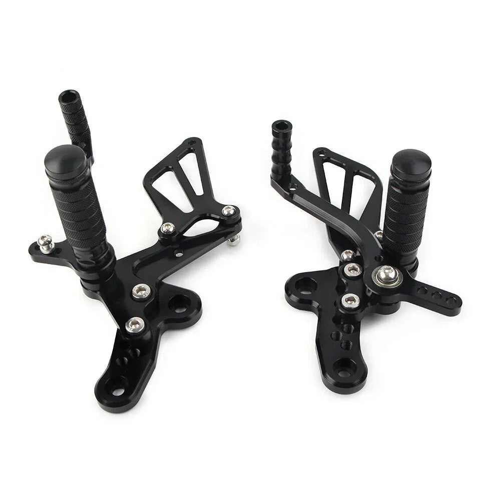 Rearset Foot Pegs for Suzuki Hayabusa GSX1300R (1999-2008) Black