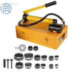 10 Ton Hydraulic Knockout Punch Driver Tool Kit with 6 Dies
