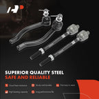Set of 8 Tie Rod Ends & Stabilizer Bar Links for Nissan Maxima (2009–2014)