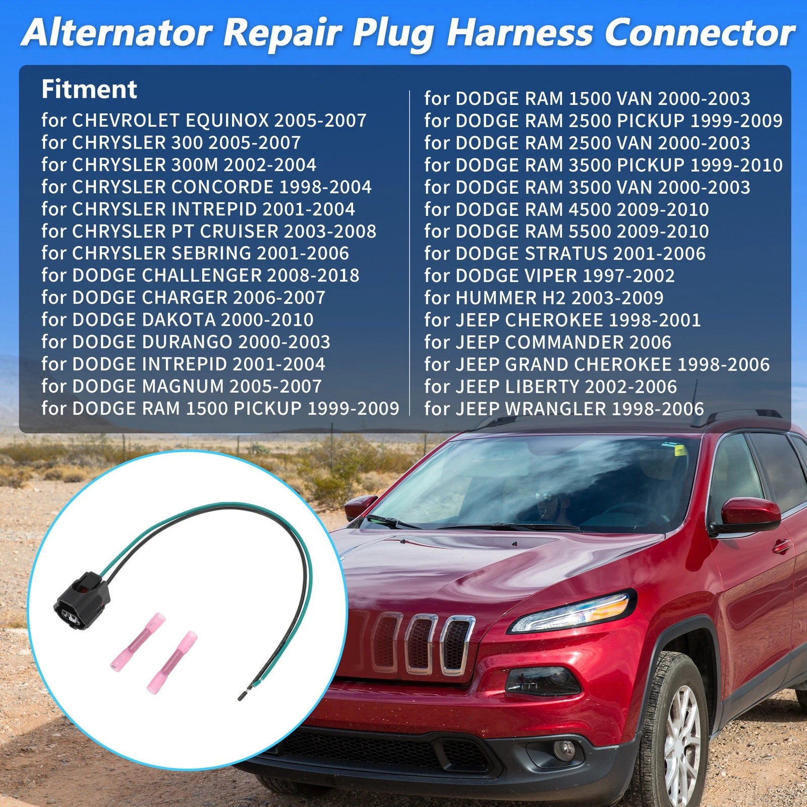 Alternator Repair Plug Harness Connector 5019925AA for Chevy Chrysler