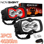 2X 4.5'' LED Work Lights Bar Spot Pod for Jeep SUV Truck Offroad