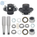 2X Trailer Idler Hub 5 on 4.5" & Round #84 Spindle for 3500lbs Axle