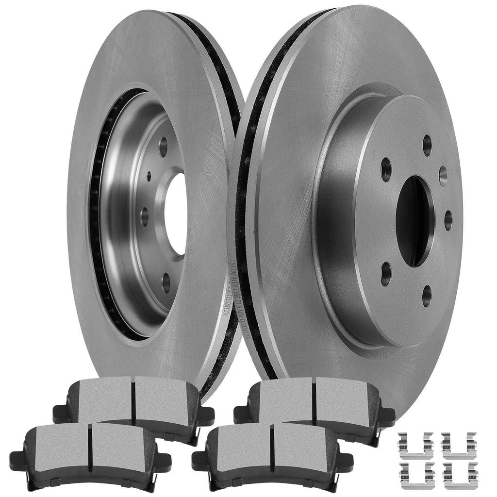 Rear Rotors Brake Pads for Buick Lacrosse Regal Saab 9-5 XTS Impala (2005–2020)