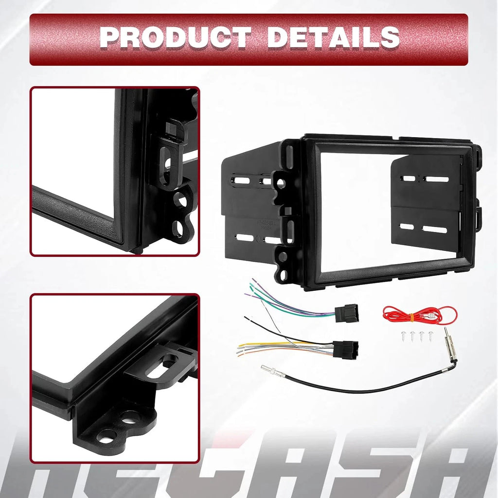 2X 2Din Dash Kit Harness for GMC Sierra (2007–2014) & Suzuki XL-7 (2007–2009)