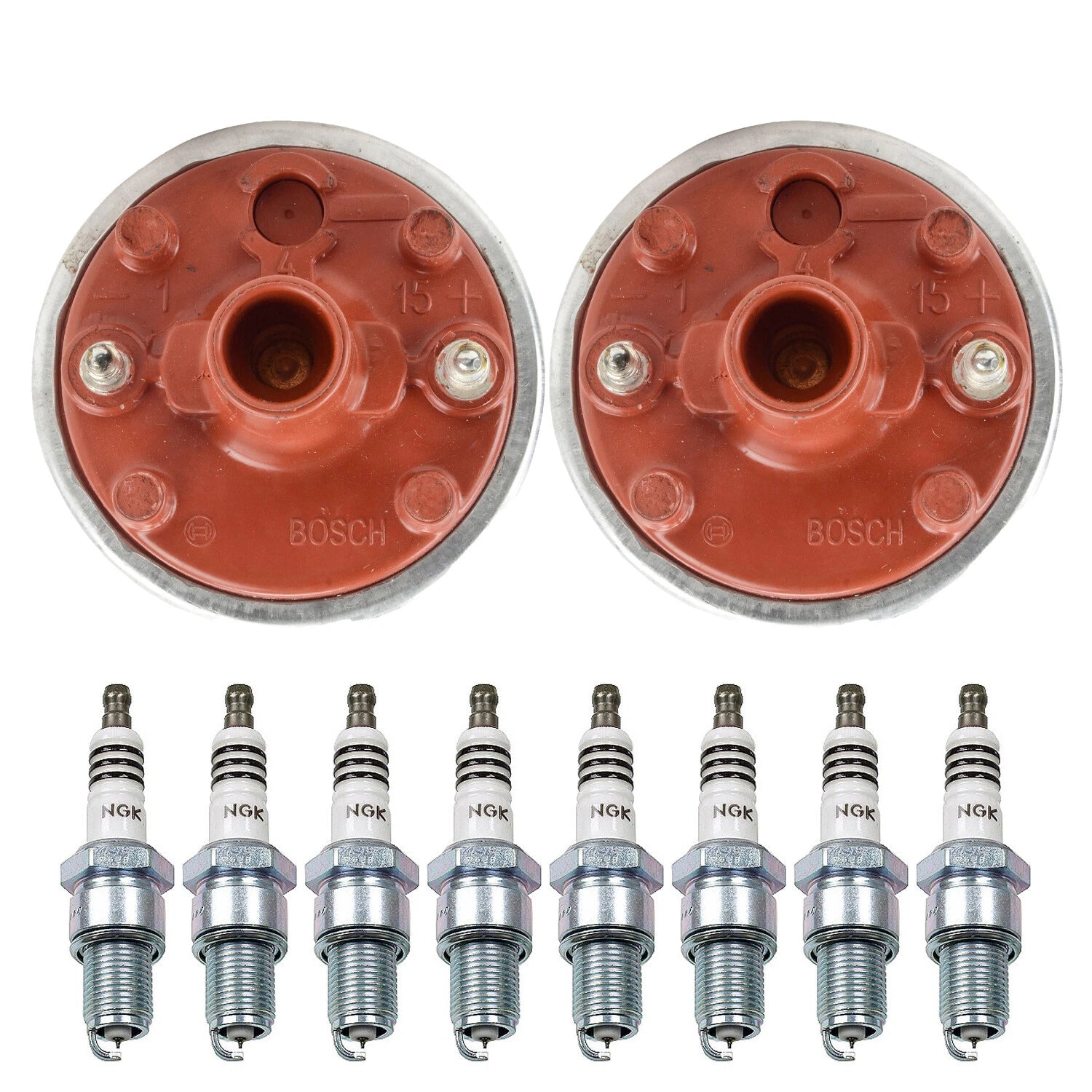 Set of 2 Ignition Coils & 8 NGK Iridium IX Spark Plugs for Porsche 928 (1978–1995)