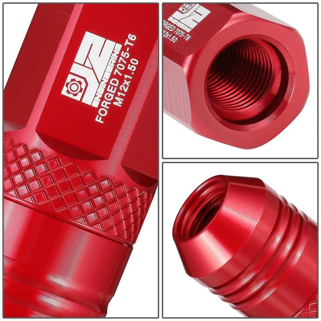 Set of 20 Open End Lug Nuts M12 X1.5 21mm OD for J2 Engineering