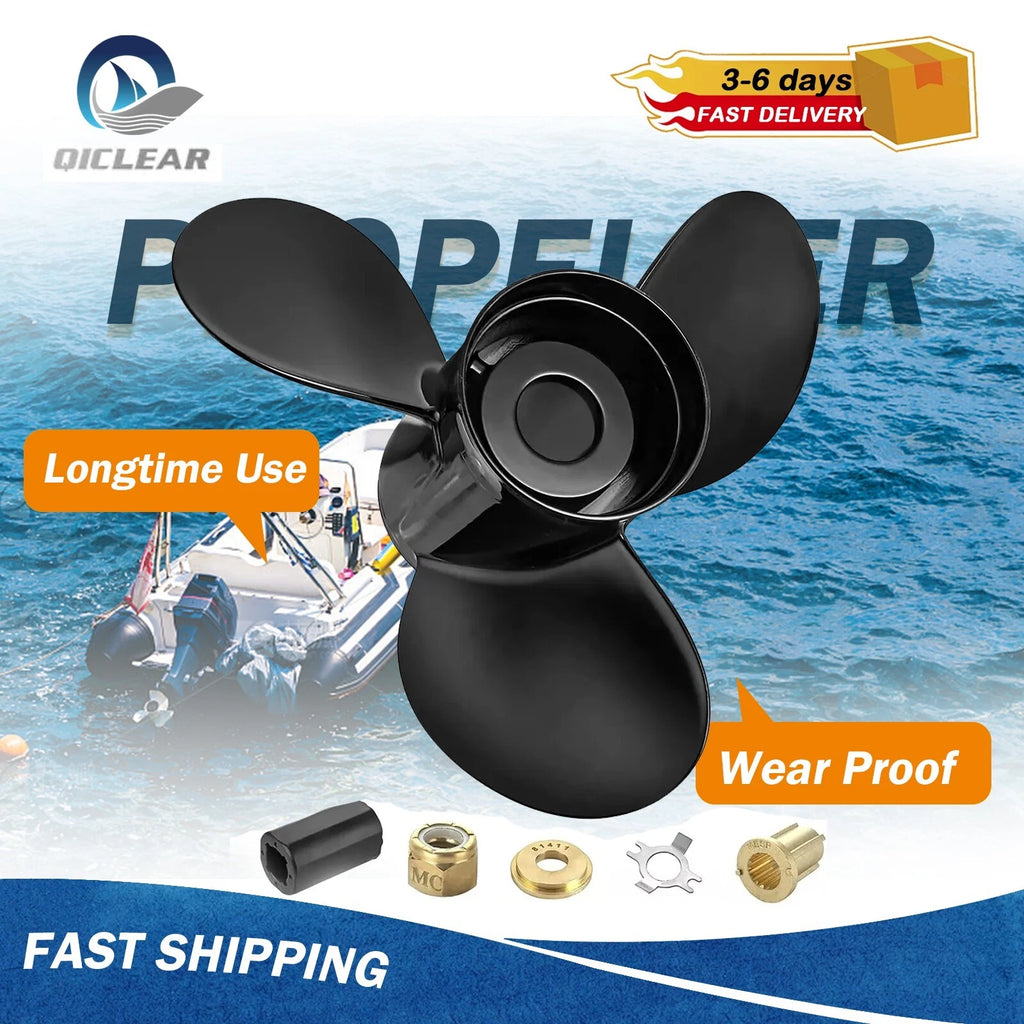 13.25 x 17 Aluminum Boat Prop for Mercury 40-140HP (NO.48-77344A45, RH)