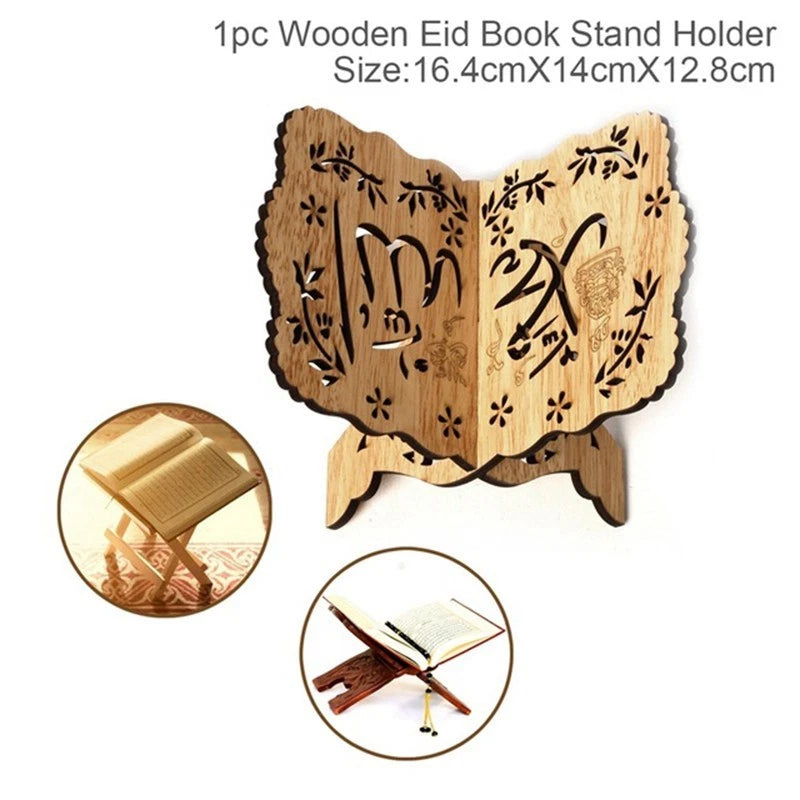 Wooden Quran Koran Stand Holder for Home Decoration Accessory