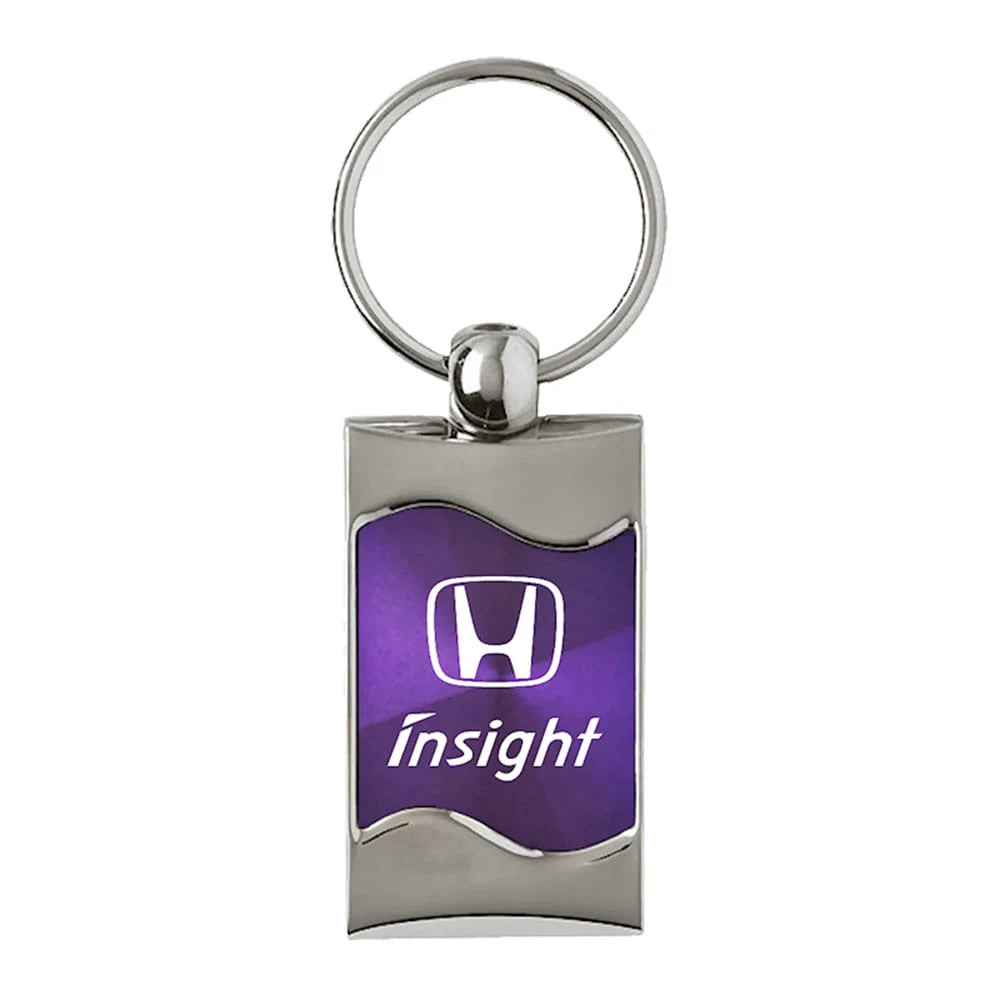 Purple Rectangular Wave Keychain - Officially Licensed for Honda Insight