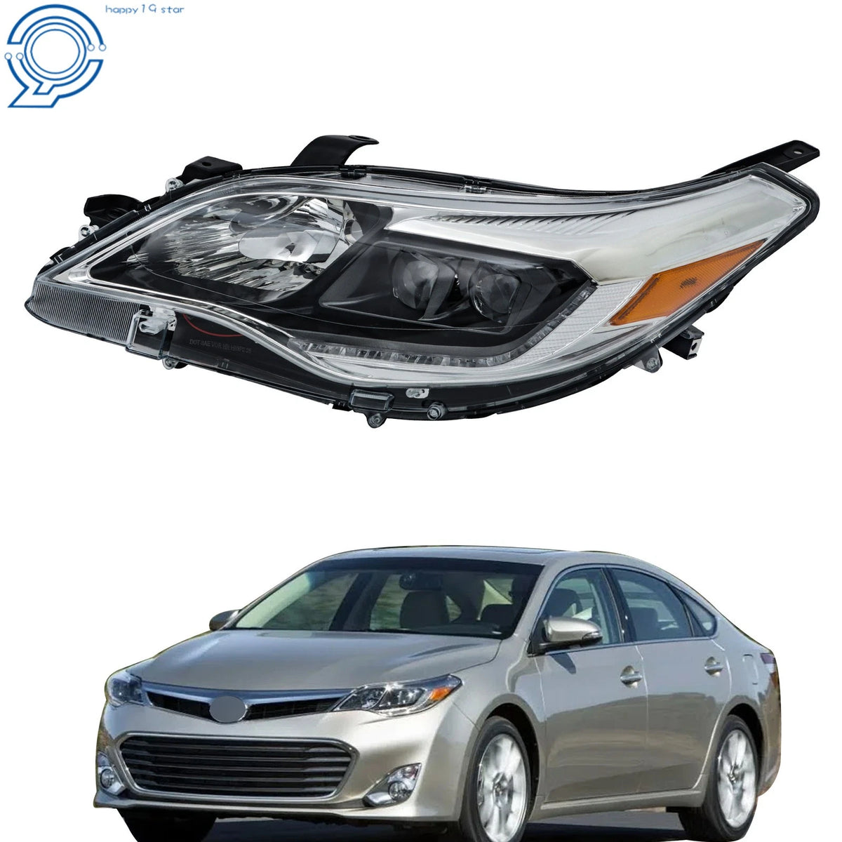 Headlights for Toyota Avalon (2013–2015) HID Xenon Driver Left Side