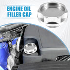 Oil Filler Cap for Honda (Engine Modified, Silver Tone)