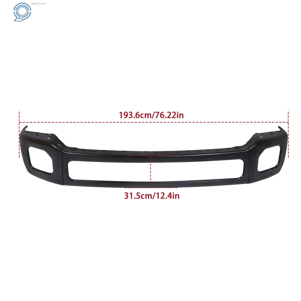 Steel Front Bumper for F-250 F-350 (2011–2016) Chrome/Black with Fog Hole