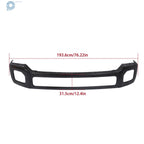 Steel Front Bumper for F-250 F-350 (2011–2016) Chrome/Black with Fog Hole