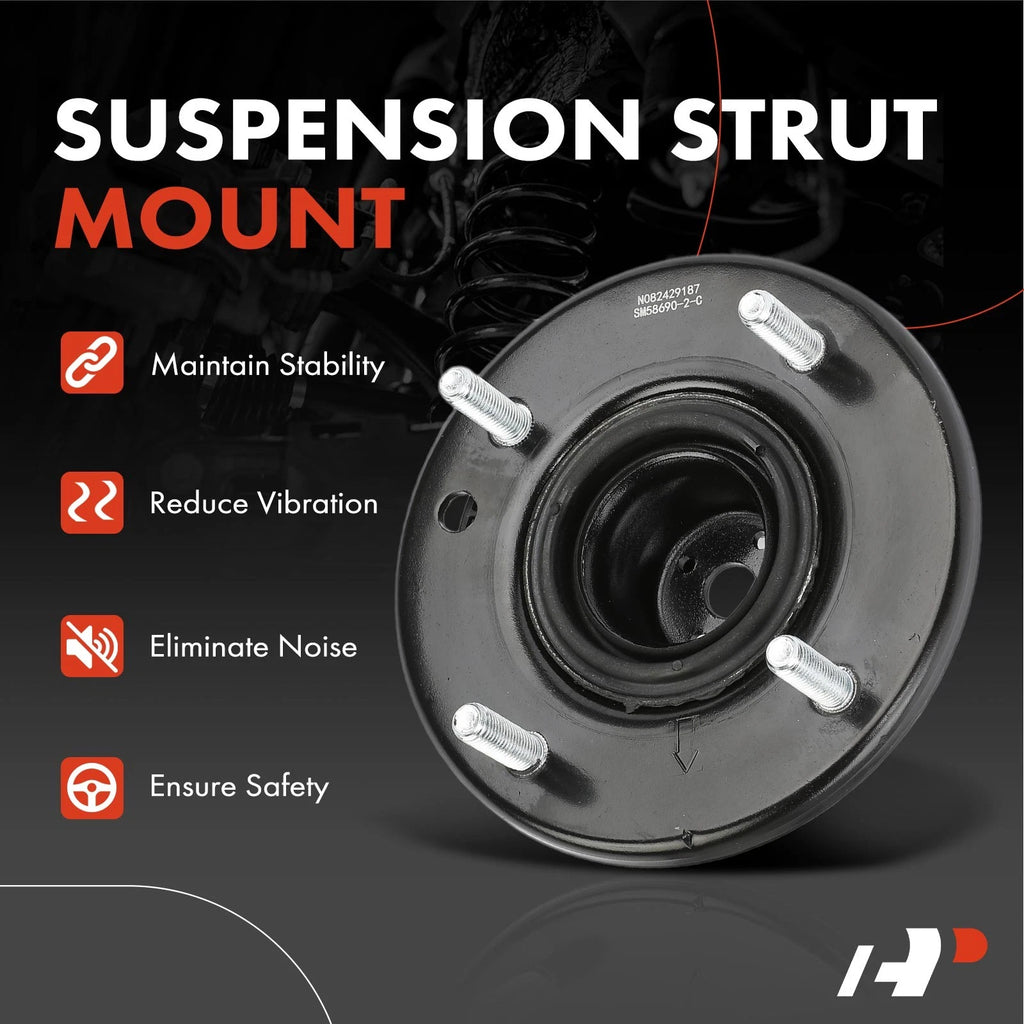 2Pcs Suspension Strut Mount for Ford Explorer, Flex, Lincoln MKS (2009–2019)