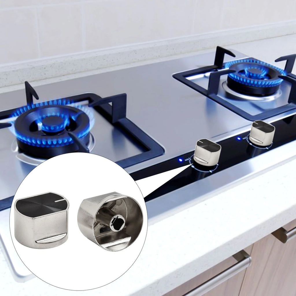 Metal Cooker Control Knobs for Kitchen (Universal Fit)