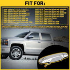 Chrome Door Handle for Chevrolet Silverado 1500 (2007–2013) Front Left Outer