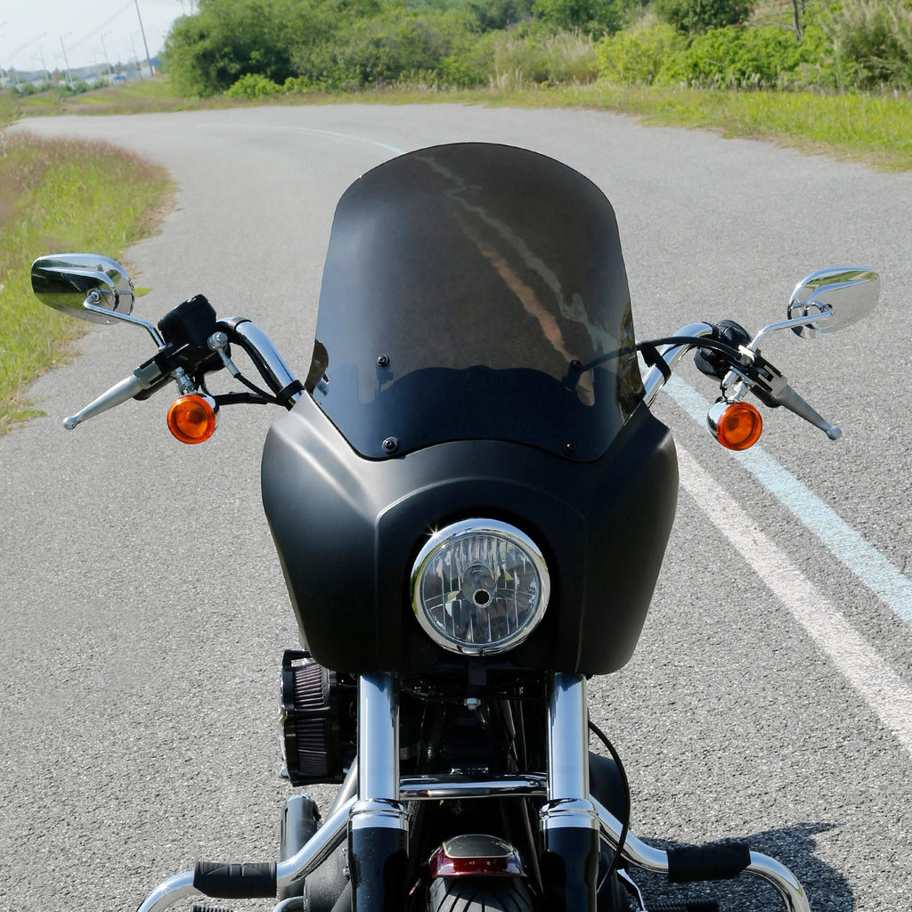 Front Upper Fairing w/ 15" Windshield for Harley Dyna Street Bob (2006–2017)