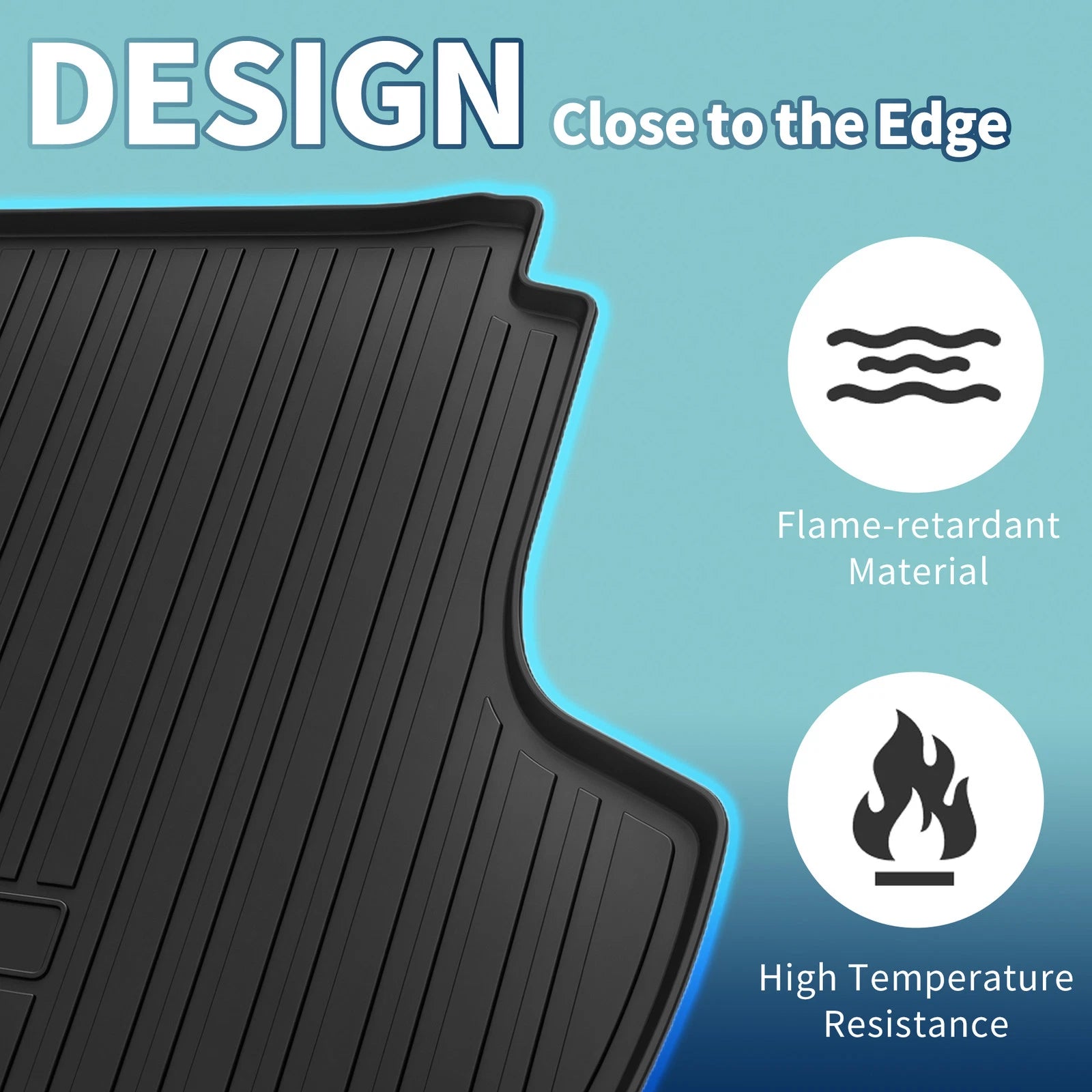 Flat Face Cargo Liner Rear Trunk Mat for Hyundai Sonata (2024–2025) TPE