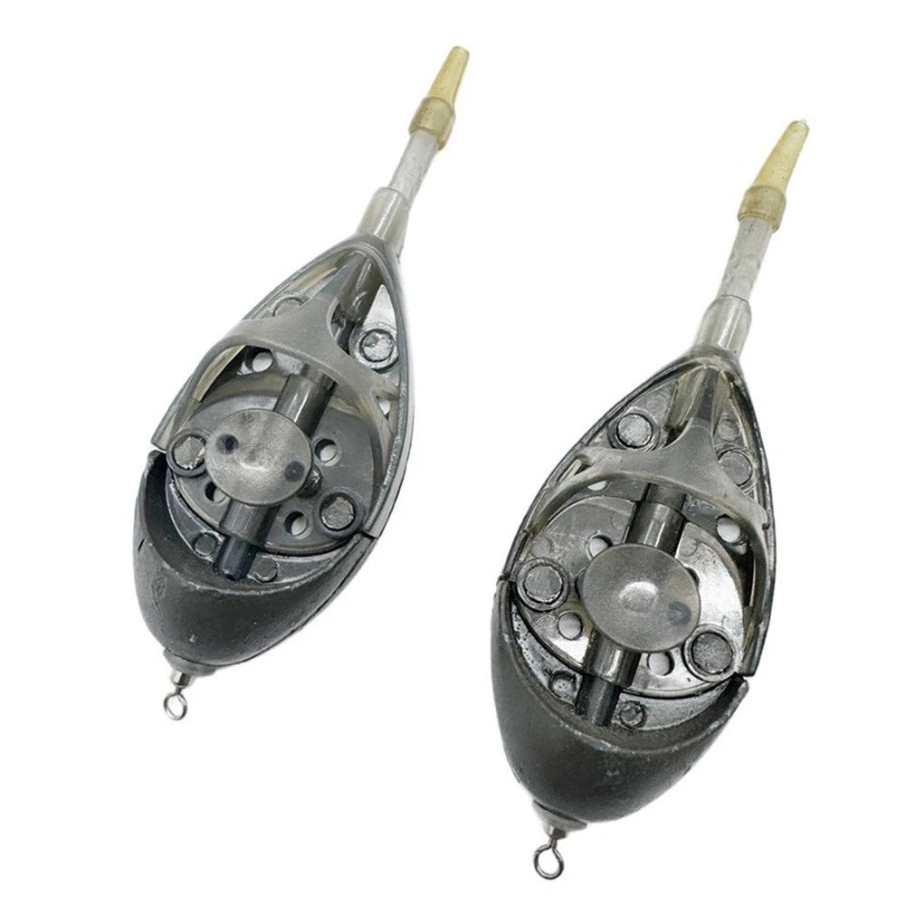 Compact Zinc Alloy Bait Cage for Carp Fishing Boat Feeder Tool