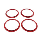 Red A/C Vent Ring Trim Covers for Toyota Tacoma (2016-2022)