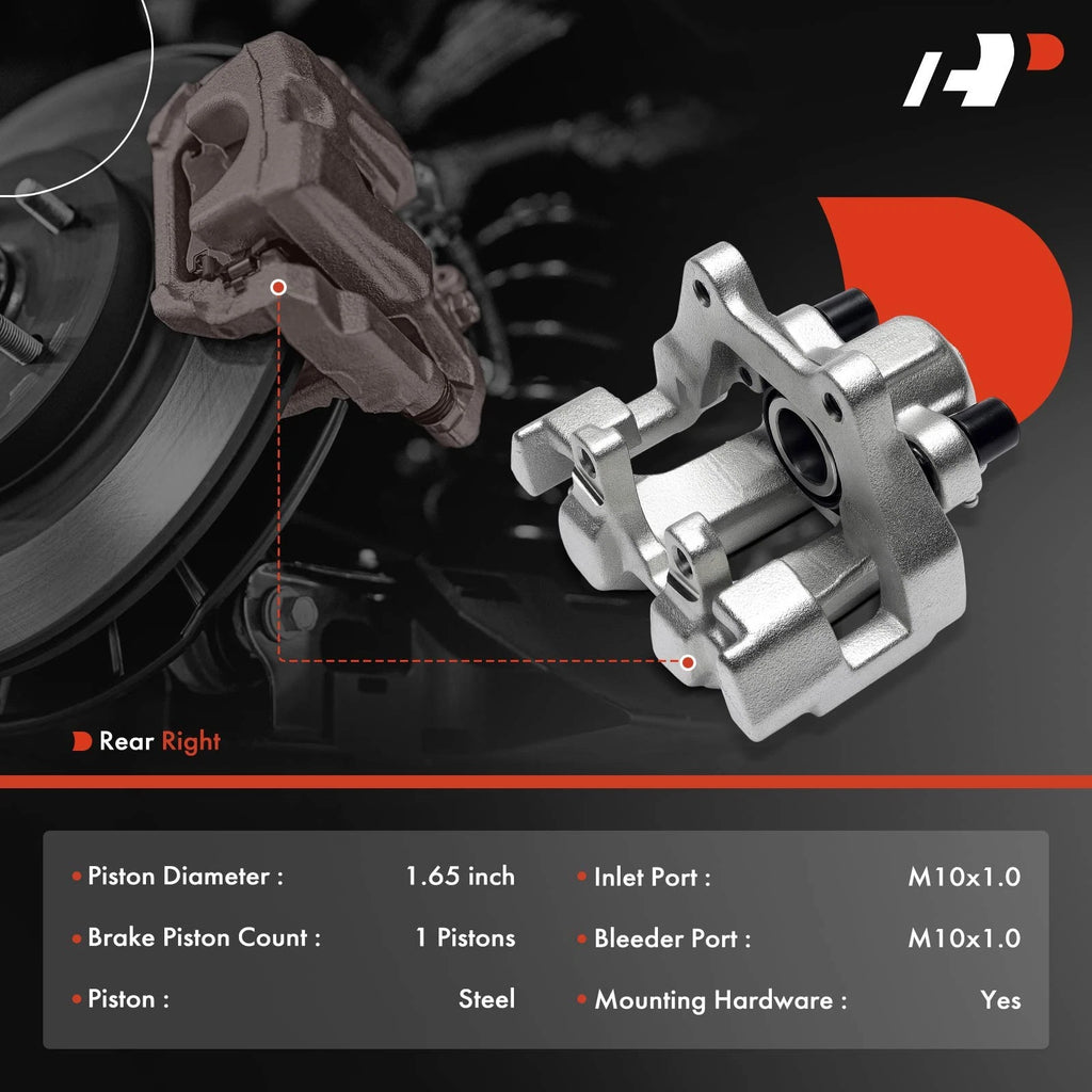 Rear Right Brake Caliper with Bracket for BMW 328i 330i 335i 430i 440i (2012–2019)
