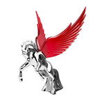 Hood Ornament Windrider with Red Wings for Fighting Stallion (Universal)