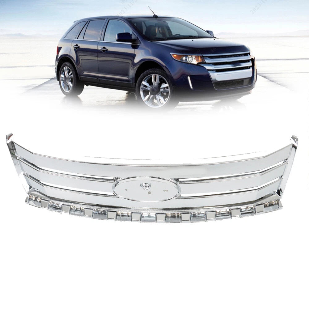 Chrome Front Upper Bumper Grille Trim for Ford Edge (2007â2010)