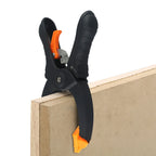 Adjustable Ratcheting Hand Clamps Set of 2 Quick Release Grip Black Orange
