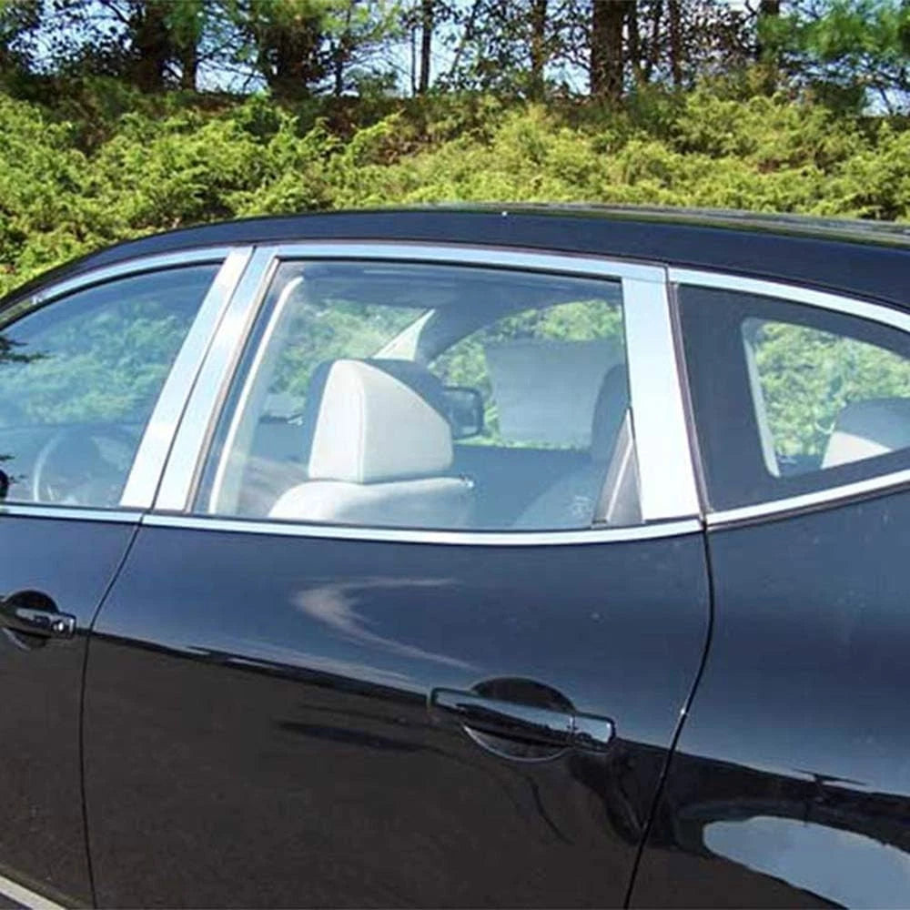Luxury FX Chrome Window Trim Package with Posts and Sill for Nissan Rogue (2008–2013)