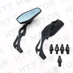 Universal Motorcycle Rearview Mirrors 8mm 10mm Black