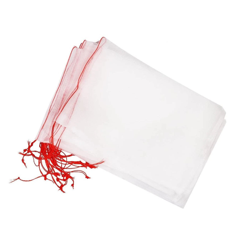 Set of 50 Drawstring Net Bags for Garden Plant Protection