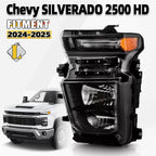 Halogen Headlight Driver Side for Chevy Silverado 2500HD 3500HD (2024–2026)