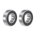 Set of 2 6002-2RS Ball Bearings for Various Applications (15x32x9mm)