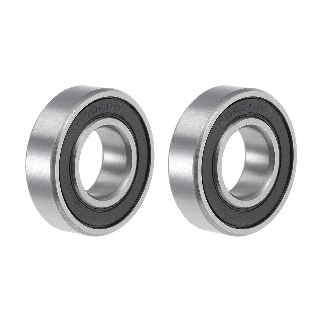 Set of 2 6002-2RS Ball Bearings for Various Applications (15x32x9mm)
