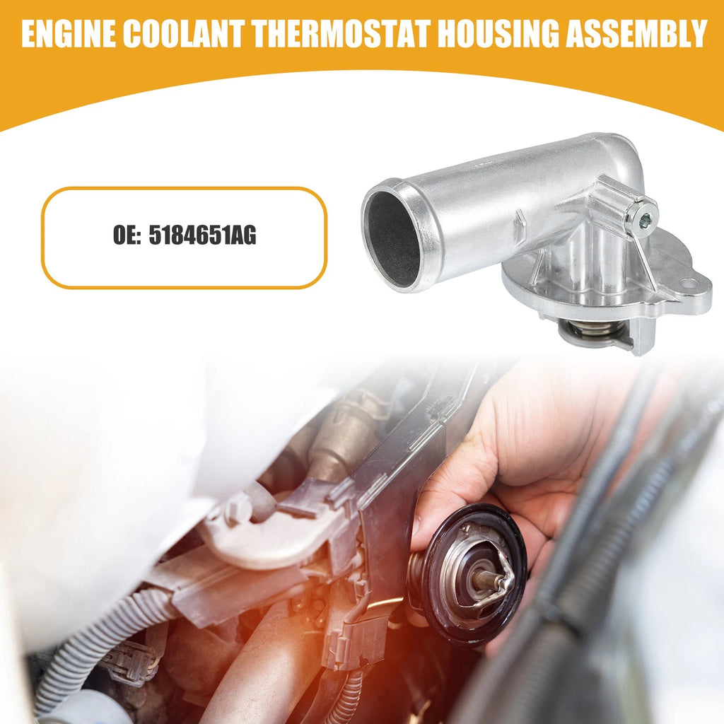 Coolant Thermostat Housing Assembly No. 5184651AG for Dodge Durango (2011–2015)
