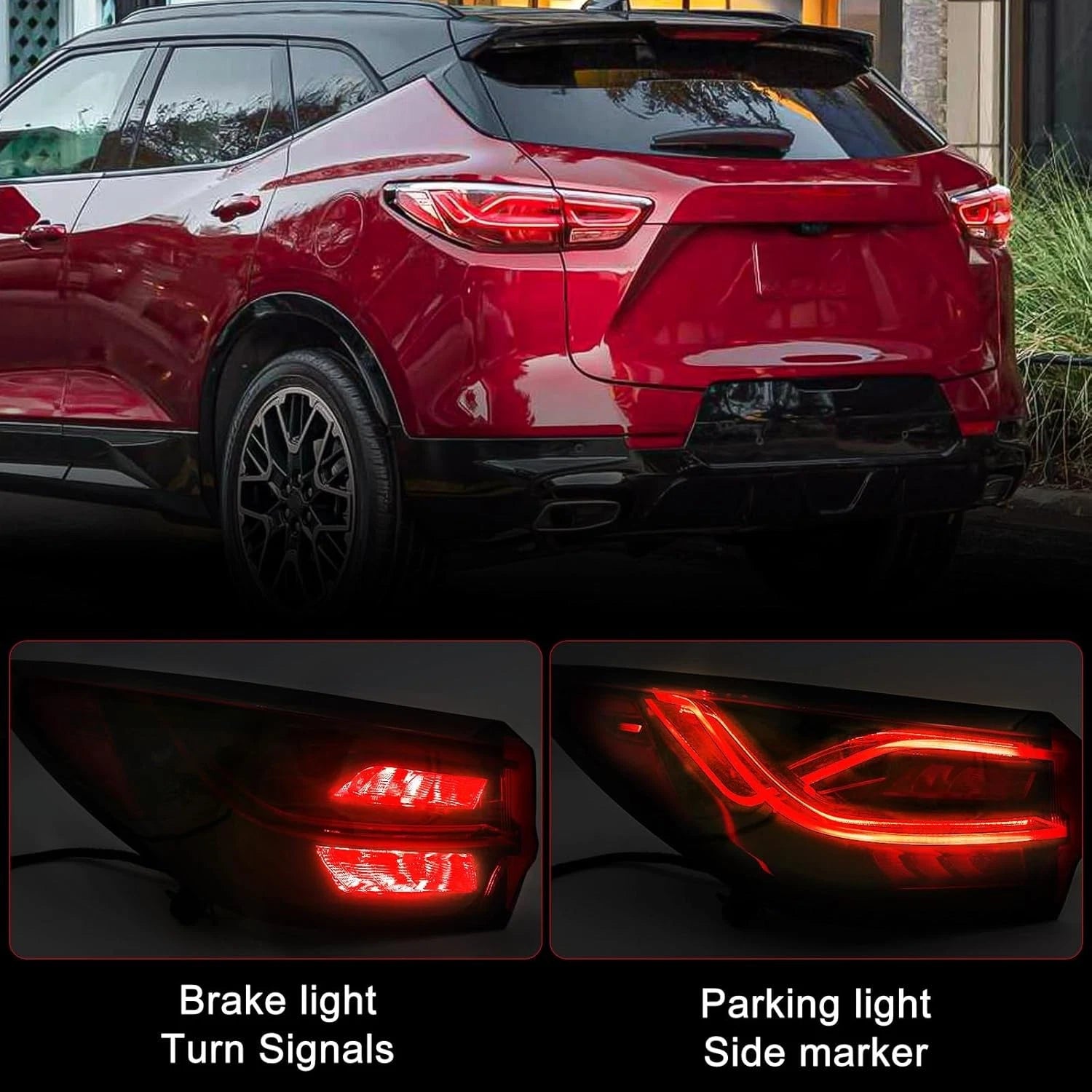 LED Tail Lights Outer Brake Lamps for Chevy Blazer (2023–2026)