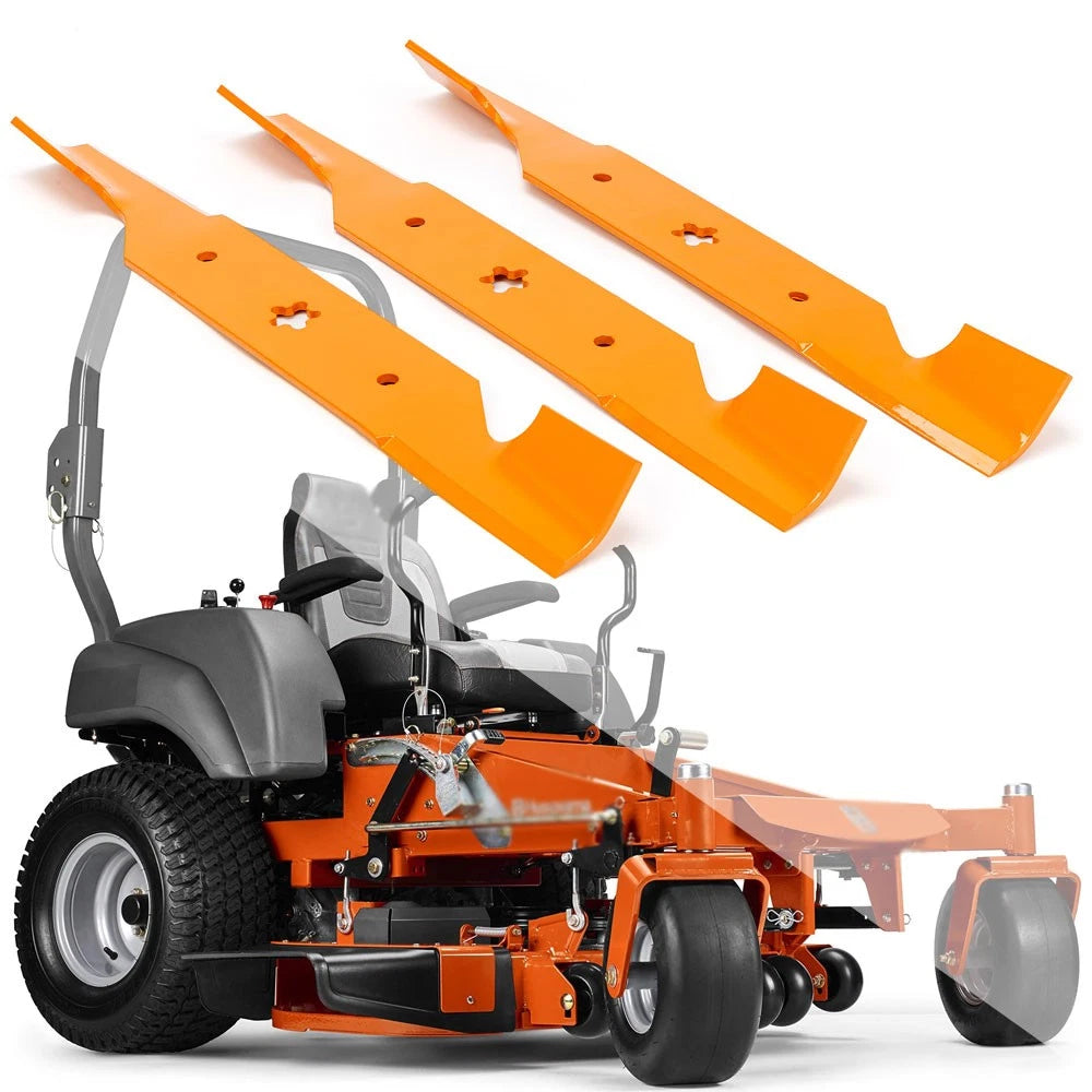 3-Pack 54" Mower Blades for Husqvarna LGT2654 Z254F MZ54 YTH24V54 187256 5321